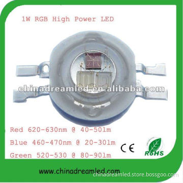 factory experience high power 4 pins rgb 3W LED (red,green,blue)